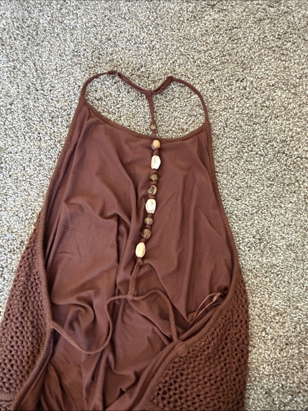 Abercrombie & Fitch beaded crochet maxi dress - Picture 5 of 5